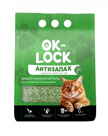 Наполнитель Ok-Lock Зеленый чай, 6л 