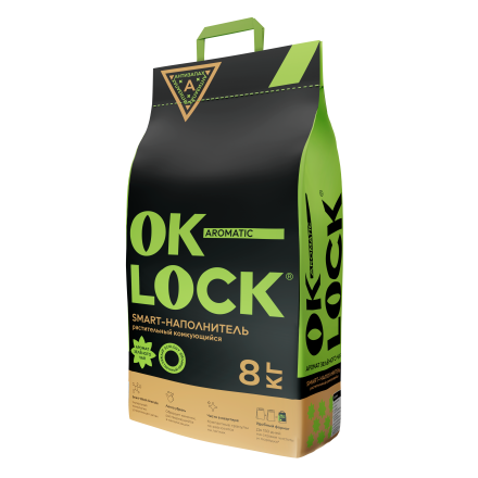 Наполнитель Ok-Lock Зеленый Чай, 8 кг 