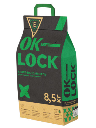 Наполнитель Ok-Lock растительный, 8,5кг 