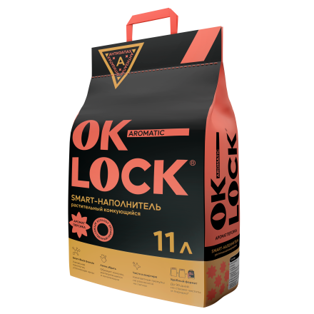 Наполнитель Ok-Lock Персик, 11л 
