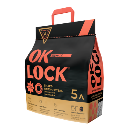 Наполнитель Ok-Lock Персик, 5л 