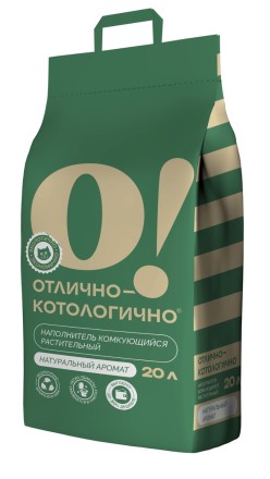 Наполнитель О!Отлично без ароматизатора, 8 кг 