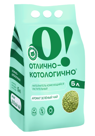 Наполнитель О!Отлично Зеленый Чай, 5л 