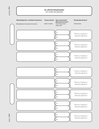 Международный ветеринарный паспорт FCI 