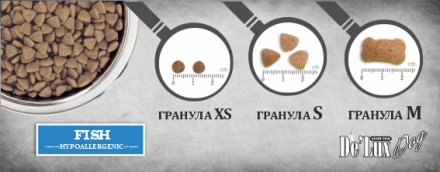 De Lux Vet A Dog Fish Hypoallergenic (Белая рыба) 3 kg 