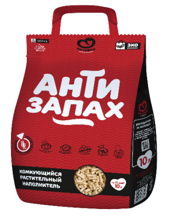 Наполнитель растительный Антизапах, 10л 